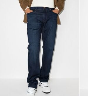 Paige Normandie Roddy Straight Leg Jeans Men's Size 31 Dark Denim